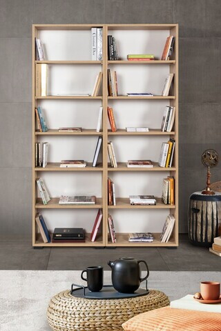 Corp biblioteca, Hanah Home, Evm 8222, 120x187x30 cm, PAL, Maro