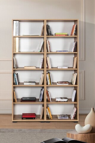Corp biblioteca, Hanah Home, Evm 8225, 120x187x30 cm, PAL, Maro