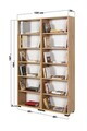 Corp biblioteca, Hanah Home, Evm 8225, 120x187x30 cm, PAL, Maro