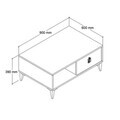 Masuta de cafea, Hanah Home, Deren 2006, 90x41.5x60 cm, PAL, Maro