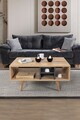 Masuta de cafea, Hanah Home, Sina 2021, 90x43x55 cm, PAL, Stejar safir / Antracit
