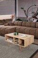 Masuta de cafea, Hanah Home, Sina 2022, 90x43x55 cm, PAL, Maro