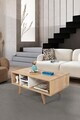 Masuta de cafea, Hanah Home, Sina 2023, 90x43x55 cm, PAL, Stejar Safir / Alb