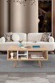 Masuta de cafea, Hanah Home, Sina 2023, 90x43x55 cm, PAL, Stejar Safir / Alb