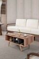 Masuta de cafea, Hanah Home, Sina 2026, 90x43x55 cm, PAL, Nuc / Antracit