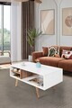 Masuta de cafea, Hanah Home, Venüs 2031, 90x43x55 cm, PAL, Alb/Maro