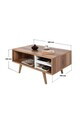 Masuta de cafea, Hanah Home, Venüs 2036, 90x43x55 cm, PAL, Nuc/Alb