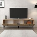 Comoda TV, Hanah Home, Neva 3803, 180x50x35 cm, PAL, Stejar