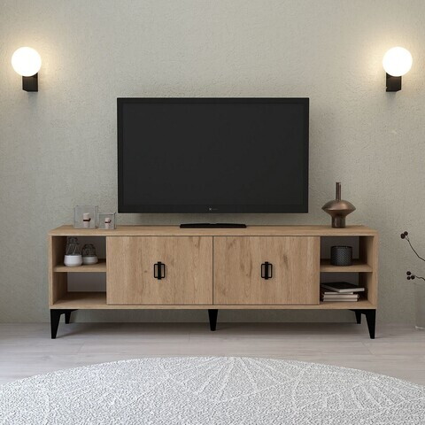 Comoda TV, Hanah Home, Deren 3507, 150x47x35 cm, PAL, Maro