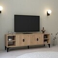 Comoda TV, Hanah Home, Deren 3507, 150x47x35 cm, PAL, Maro