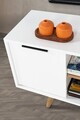Comoda TV, Hanah Home, Sina 3318, 130x59x35 cm, PAL, Alb/Maro