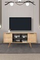 Comoda TV, Hanah Home, Sina 3319, 130x59x35 cm, PAL, Stejar safir / Antracit