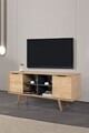 Comoda TV, Hanah Home, Sina 3319, 130x59x35 cm, PAL, Stejar safir / Antracit