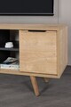 Comoda TV, Hanah Home, Sina 3319, 130x59x35 cm, PAL, Stejar safir / Antracit