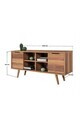 Comoda TV, Hanah Home, Sina 3320, 130x59x35 cm, PAL, Maro