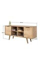 Comoda TV, Hanah Home, Sina 3322, 130x59x35 cm, PAL, Maro