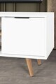 Comoda TV, Hanah Home, Sina 3618, 160x59x35 cm, PAL, Alb/Maro