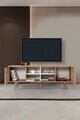 Comoda TV, Hanah Home, Sina 3621, 160x59x35 cm, PAL, Stejar Safir / Alb