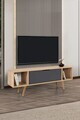 Comoda TV, Hanah Home, Mesir 3324, 130x47x35 cm, PAL, Stejar safir / Antracit