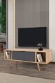 Comoda TV, Hanah Home, Mesir 3324, 130x47x35 cm, PAL, Stejar safir / Antracit