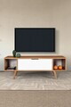 Comoda TV, Hanah Home, Mesir 3326, 130x47x35 cm, PAL, Nuc/Alb