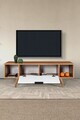 Comoda TV, Hanah Home, Mesir 3326, 130x47x35 cm, PAL, Nuc/Alb