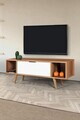 Comoda TV, Hanah Home, Mesir 3326, 130x47x35 cm, PAL, Nuc/Alb