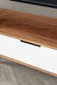 Comoda TV, Hanah Home, Mesir 3326, 130x47x35 cm, PAL, Nuc/Alb