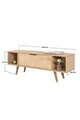 Comoda TV, Hanah Home, Mesir 3327, 130x47x35 cm, PAL, Maro