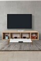 Comoda TV, Hanah Home, Mesir 3328, 130x47x35 cm, PAL, Stejar Safir / Alb