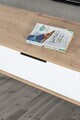 Comoda TV, Hanah Home, Mesir 3328, 130x47x35 cm, PAL, Stejar Safir / Alb