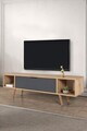 Comoda TV, Hanah Home, Mesir 3624, 160x47x35 cm, PAL, Stejar safir / Antracit