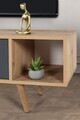 Comoda TV, Hanah Home, Mesir 3624, 160x47x35 cm, PAL, Stejar safir / Antracit