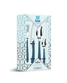 Set tacamuri pentru 4 persoane, 16 piese, Amefa, Eclat Denim Blue, inox