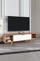 Comoda TV, Hanah Home, Mesir 3626, 160x47x35 cm, PAL, Nuc/Alb