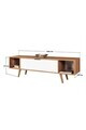 Comoda TV, Hanah Home, Mesir 3626, 160x47x35 cm, PAL, Nuc/Alb