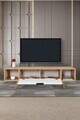 Comoda TV, Hanah Home, Mesir 3628, 160x47x35 cm, PAL, Stejar Safir / Alb