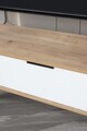 Comoda TV, Hanah Home, Mesir 3628, 160x47x35 cm, PAL, Stejar Safir / Alb