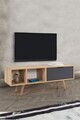 Comoda TV, Hanah Home, Venüs 3341, 130x46x35 cm, PAL, Stejar safir / Antracit