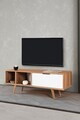 Comoda TV, Hanah Home, Venüs 3344, 130x46x35 cm, PAL, Nuc/Alb