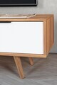 Comoda TV, Hanah Home, Venüs 3344, 130x46x35 cm, PAL, Nuc/Alb