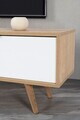 Comoda TV, Hanah Home, Venüs 3640, 160x46x35 cm, PAL, Stejar Safir / Alb