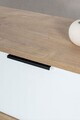Comoda TV, Hanah Home, Venüs 3640, 160x46x35 cm, PAL, Stejar Safir / Alb