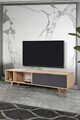 Comoda TV, Hanah Home, Venüs 3641, 160x46x35 cm, PAL, Stejar safir / Antracit