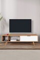 Comoda TV, Hanah Home, Venüs 3644, 160x46x35 cm, PAL, Nuc/Alb