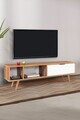 Comoda TV, Hanah Home, Venüs 3644, 160x46x35 cm, PAL, Nuc/Alb