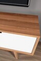 Comoda TV, Hanah Home, Venüs 3644, 160x46x35 cm, PAL, Nuc/Alb