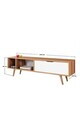 Comoda TV, Hanah Home, Venüs 3644, 160x46x35 cm, PAL, Nuc/Alb