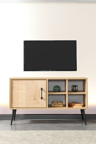 Comoda TV, Hanah Home, Şile 3108, 100x60x35 cm, PAL, Maro