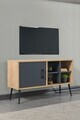 Comoda TV, Hanah Home, Şile 3109, 100x60x35 cm, PAL, Stejar safir / Antracit